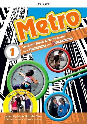 Metro: Level 1. Student Book and Workbook Pack Paperback – August 3, 2017 by Tims Nicholas (Author)