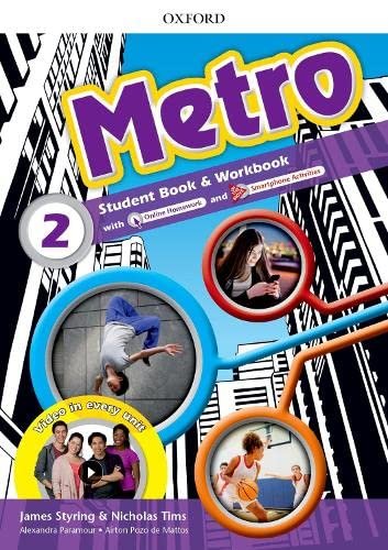 Metro: Level 2: Student Book and Workbook Pack Paperback – August 3, 2017 by Tims Nicholas (Author)
