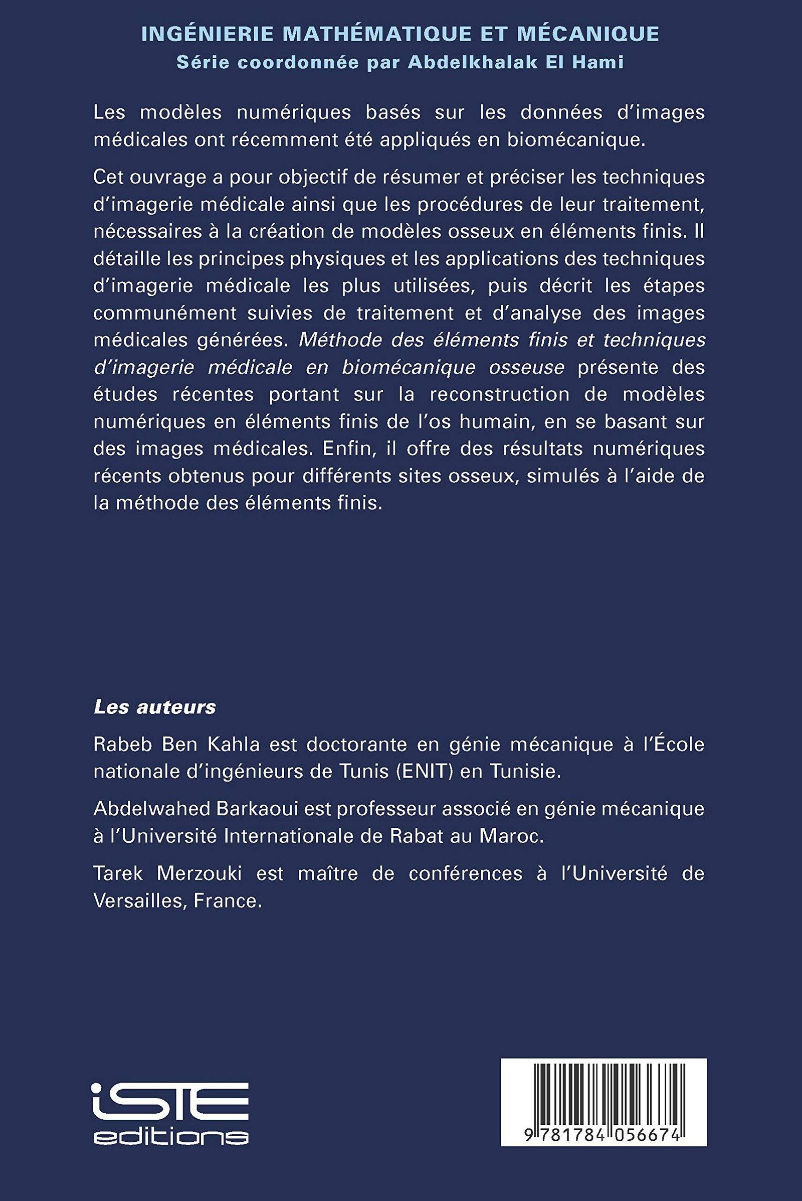 METHODE DES ELEMENTS FINIS ET TECHNIQUES D'IMAGERIE MEDICALE EN BIOMECANIQUE OSS – Image 2