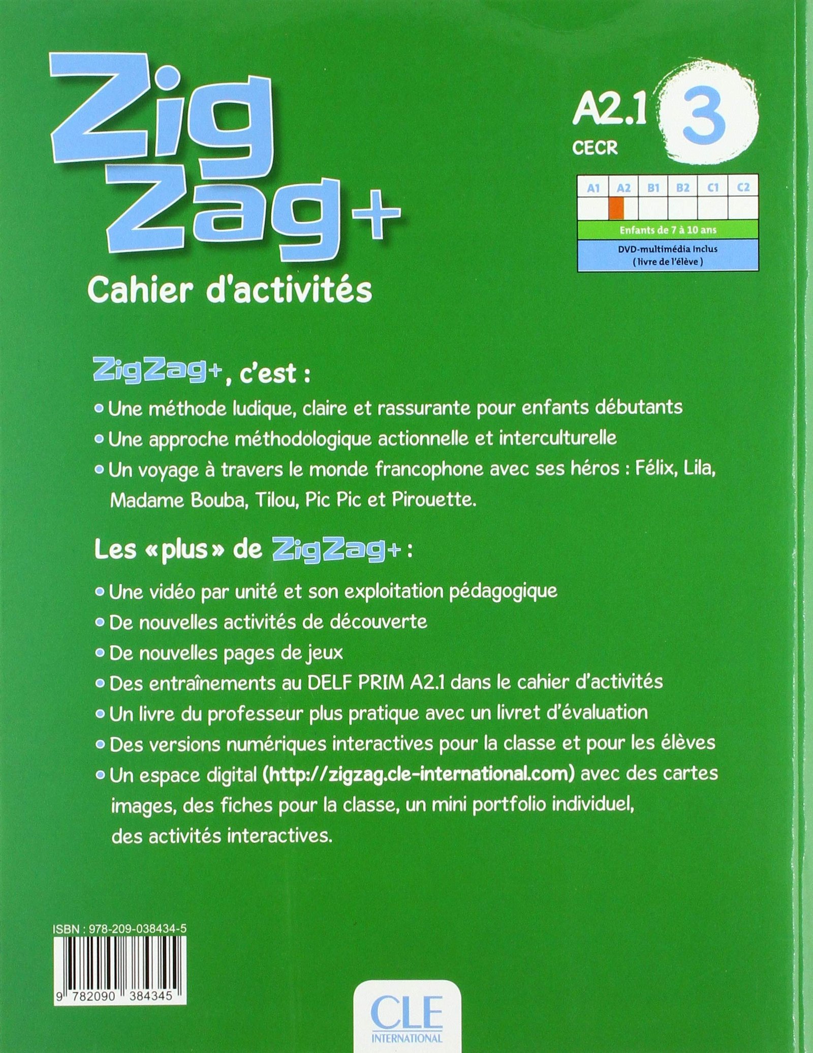 Zigzag + 3 - Niveau A2 - Cahier d'activités Broché – Illustré, 21 juin 2019 de Hélène Vanthier (Auteur) – Image 2