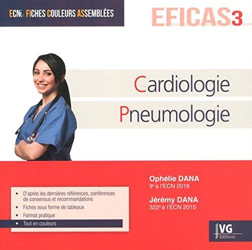 ECNI FICHES EFICAS 3 CARDIOLOGIE PNEUMOLOGIE Paperback – February 25, 2019 French Edition by DANA (Author)