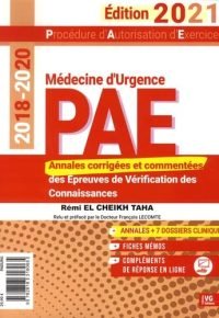 PAE MEDECINE D&rsquo;URGENCE 2018-2020 Paperback – October 8, 2021 French Edition  by REMI EL CHEIKH TAHA (Author)