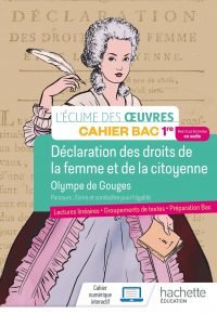 Français 1re – Oeuvre intégrale Olympe de Gouges – Cahier élève – Ed. 2022 Hardcover – March 30, 2022 French Edition  by Myriam Lobry (Author), Marlène Guillou (Author)