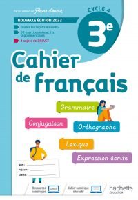 Cahier de Français cycle 4/3e – cahier d&rsquo;activités – Ed. 2022 Hardcover – March 30, 2022 French Edition  by Chantal Bertagna (Author), Françoise Carrier-Nayrolles (Author)