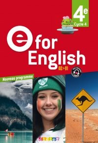 E for English 4e – Anglais Ed. 2017 – Livre de l’élève Paperback – May 3, 2017 by Karine Letellier (Author), Mathias Degoute (Author), Caroline Schneider (Author), Rupert Morgan (Author), Annie Coghlan (Author), Séverine Bourdet (Author), Cindy Mathieu (Author), Jason Levine (Author), Mélanie Herment (Co-editor)